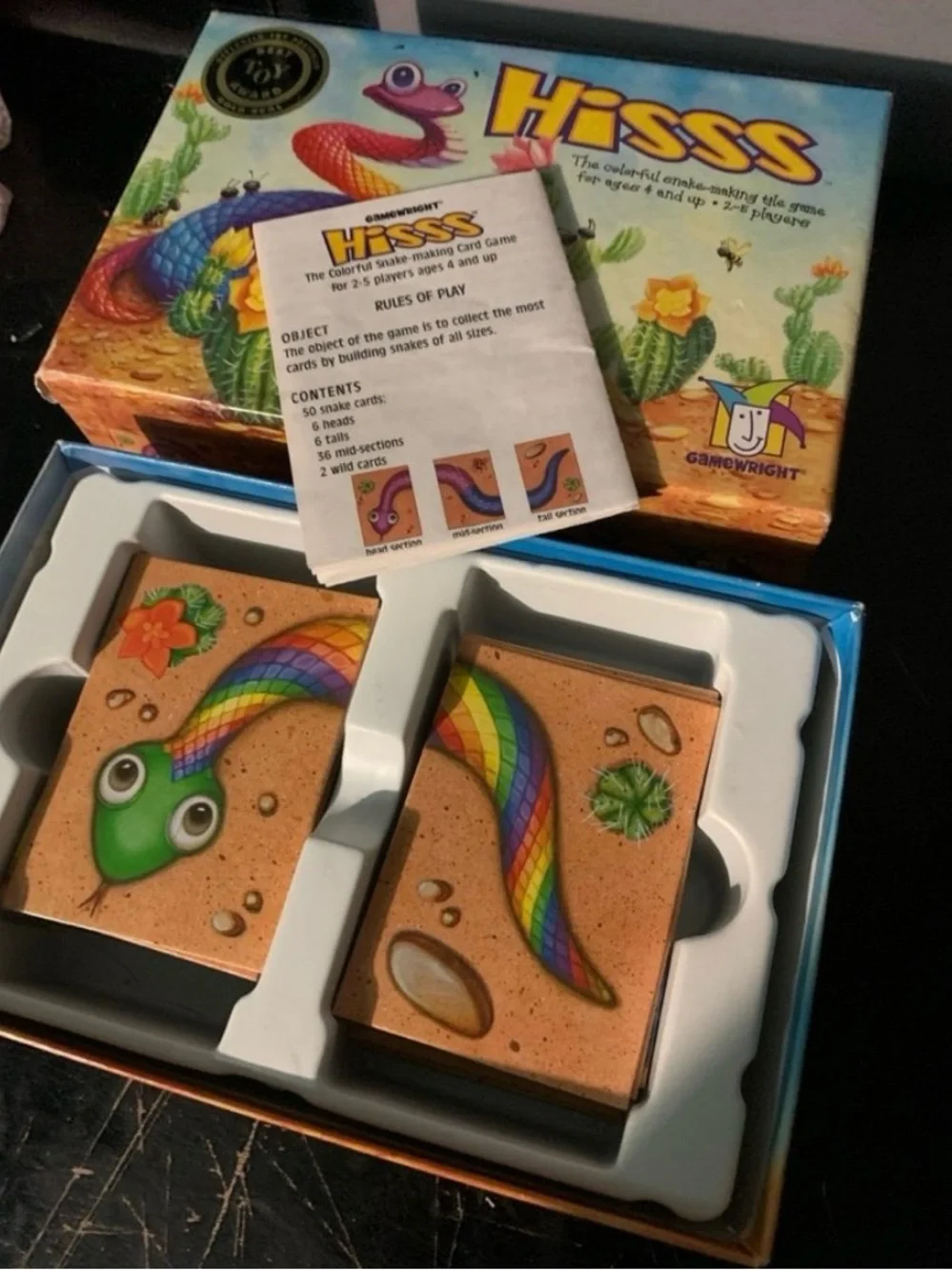 Hisss The Colorful Snake Making Tile Game Hiss Missing One Card